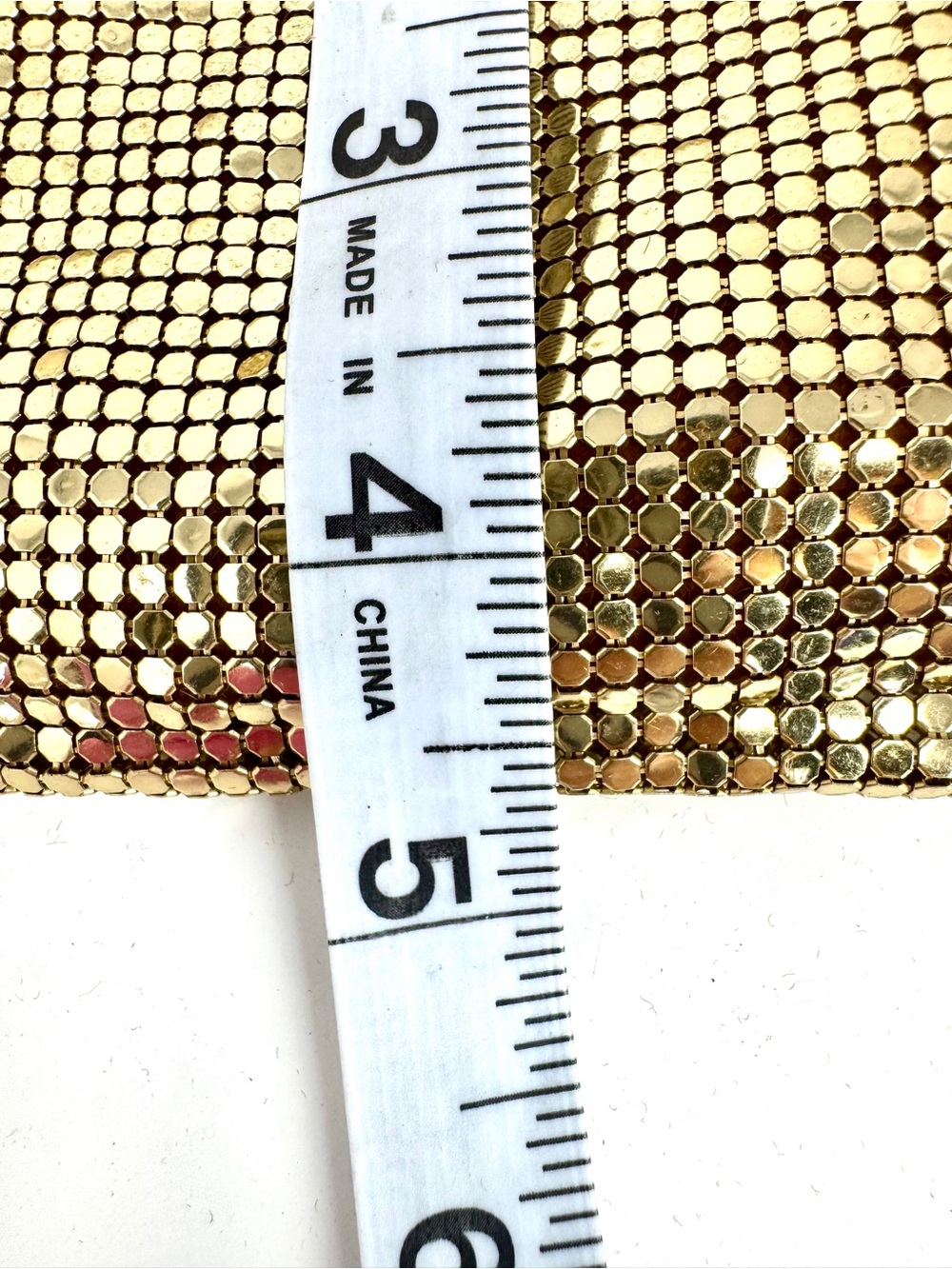 Vintage Mid-Century Whiting & Davis Gold Metal Mesh Purse - Picture 6 of 7